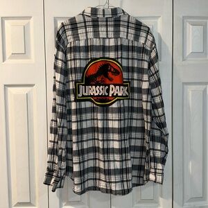 Jurassic park flannel XL